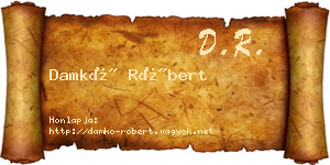 Damkó Róbert névjegykártya