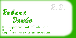 robert damko business card